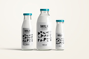 Fresh Milk Glass Bottle Mockup Set, a Product Mockup by PSD Market (Thumbnail 18 of 20)
