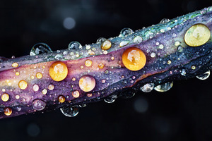 Close up of a textured plant stem, a Photo by Pavel_design