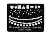 Procreate diamond brushes for iPad, a Brush Add-On by Illustration Tribe (Thumbnail 1 of 6)