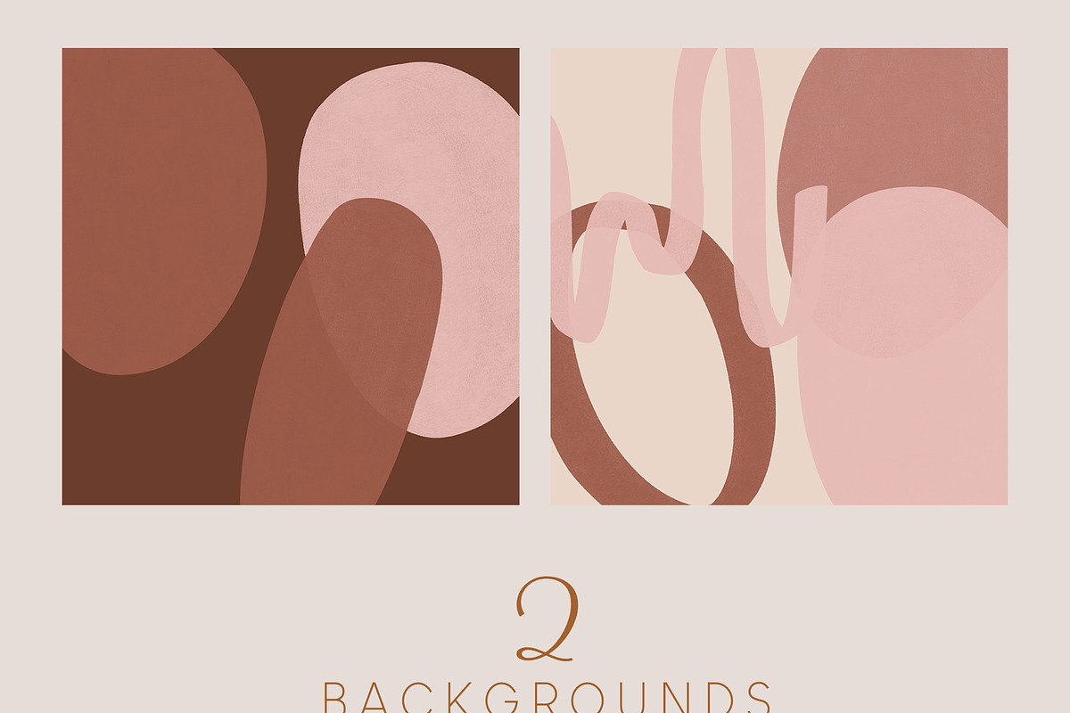 Painted Abstract Shapes - Blush, a Texture Illustration by denofdreamers (Photo 8 of 10)