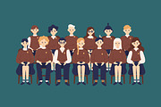 Pupils group photo, an Education Illustration by Good Studio (Thumbnail 2 of 4)