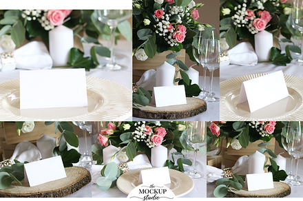 Place Card Mockup Bundle