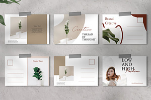 Neutral Postcard Templates