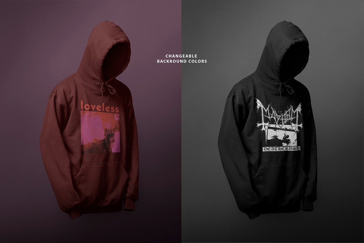 Realistic Floating Hoodie Mockup, a Hoody Mockup by Uncentrifuged Pressure (Photo 4 of 8)