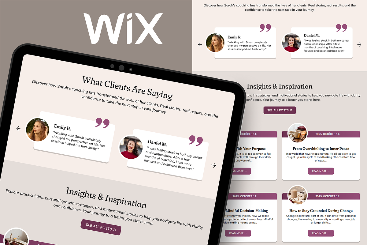 Life Coach & Therapy Website, a Wix Template by Kitteeh (Photo 10 of 20)