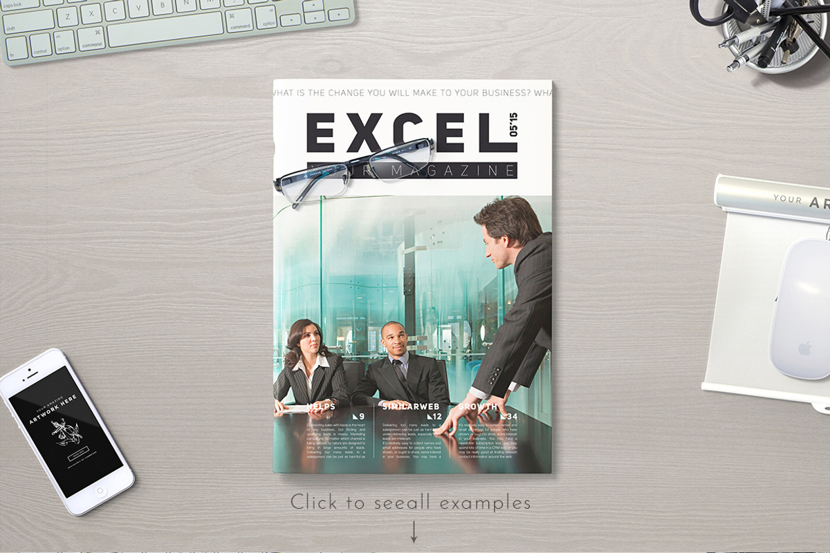Portrait Magazine / Catalog Mockup, a Print Template by ItemBridge (Photo 3 of 4)
