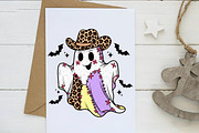 Patchwork Cowboy Ghost Halloween PNG, an Illustration by Dream Creation (Thumbnail 2 of 5)