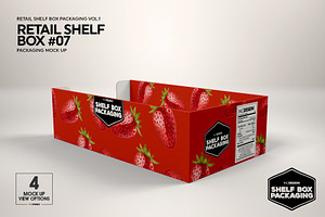 Retail Shelf Box 07 Packaging Mockup