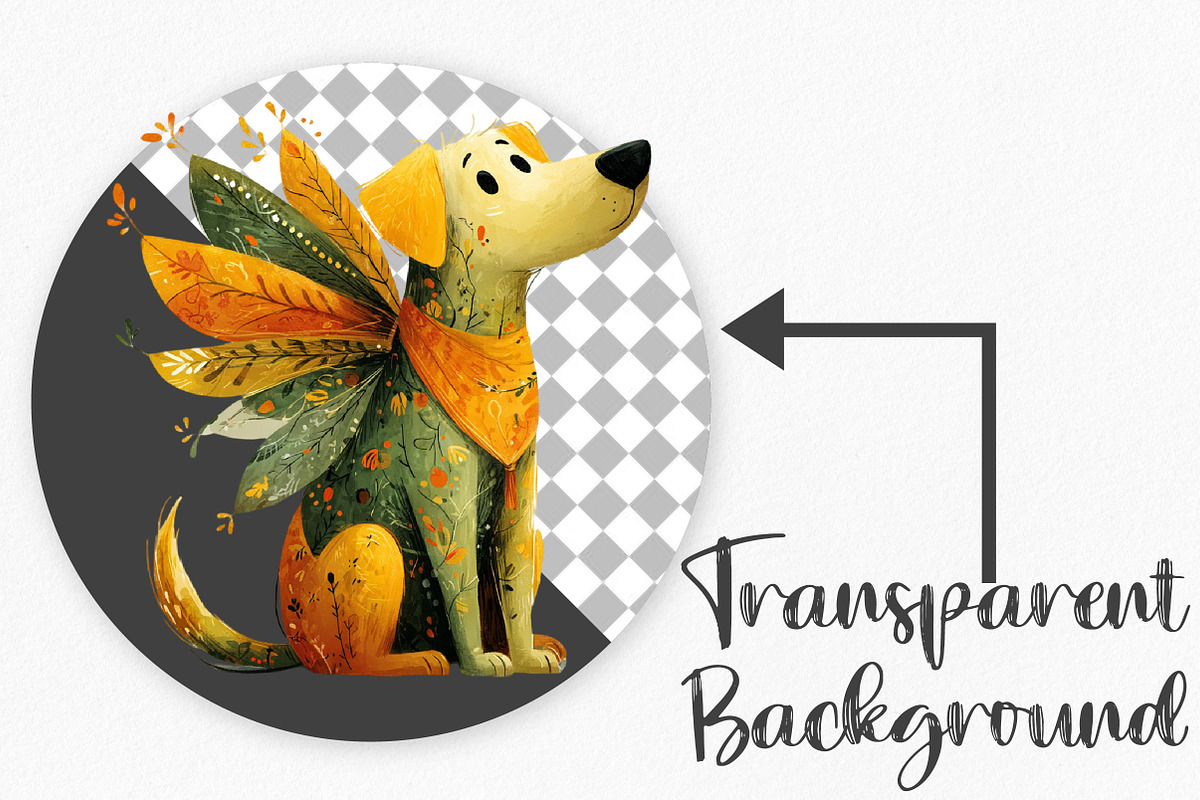 Whimsical Spring Dog Clipart Bundle, an Illustration by Canvas Craft (Photo 2 of 6)
