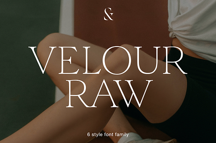 Velour Raw - 6 font famliy