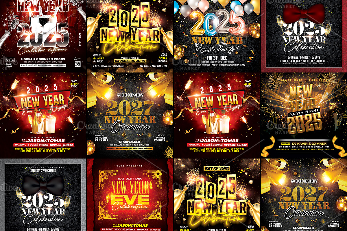 08 New Year Flyer Bundle, a Flyer Template by StarPixles11 (Photo 10 of 10)