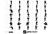Soldier Figure Poses Set 1, 72 Poses, a Brush Add-On by Disasterology Ink (Thumbnail 4 of 10)