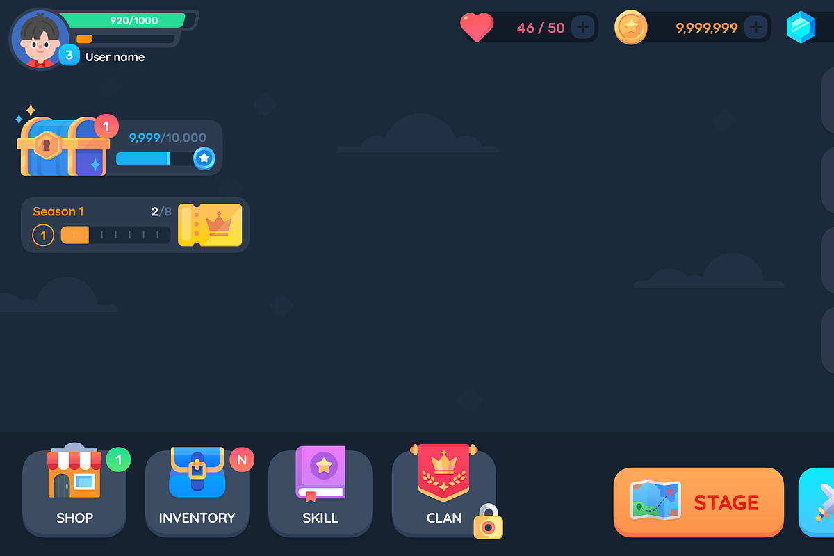 GUI Pro - Simple Casual, an UI Kit Template by LAYERLAB (Photo 19 of 108)