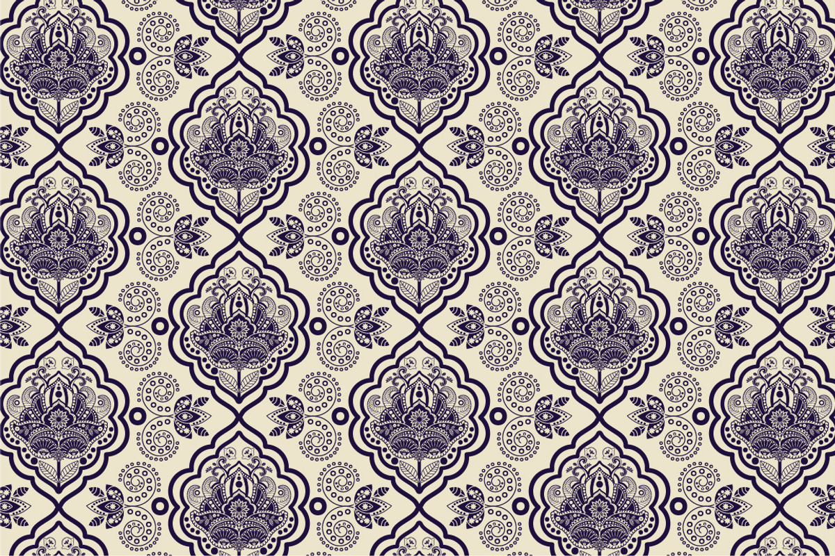 4 Vector Indian Patterns, a Pattern Graphic by Sunny_Lion (Photo 1 of 4)