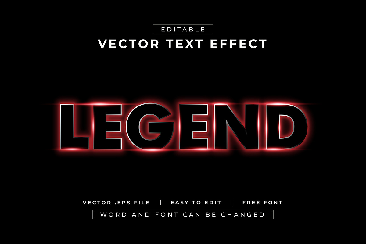 Colorful Editable Text Effect | EPS, a Graphic by padilah_a (Photo 4 of 8)