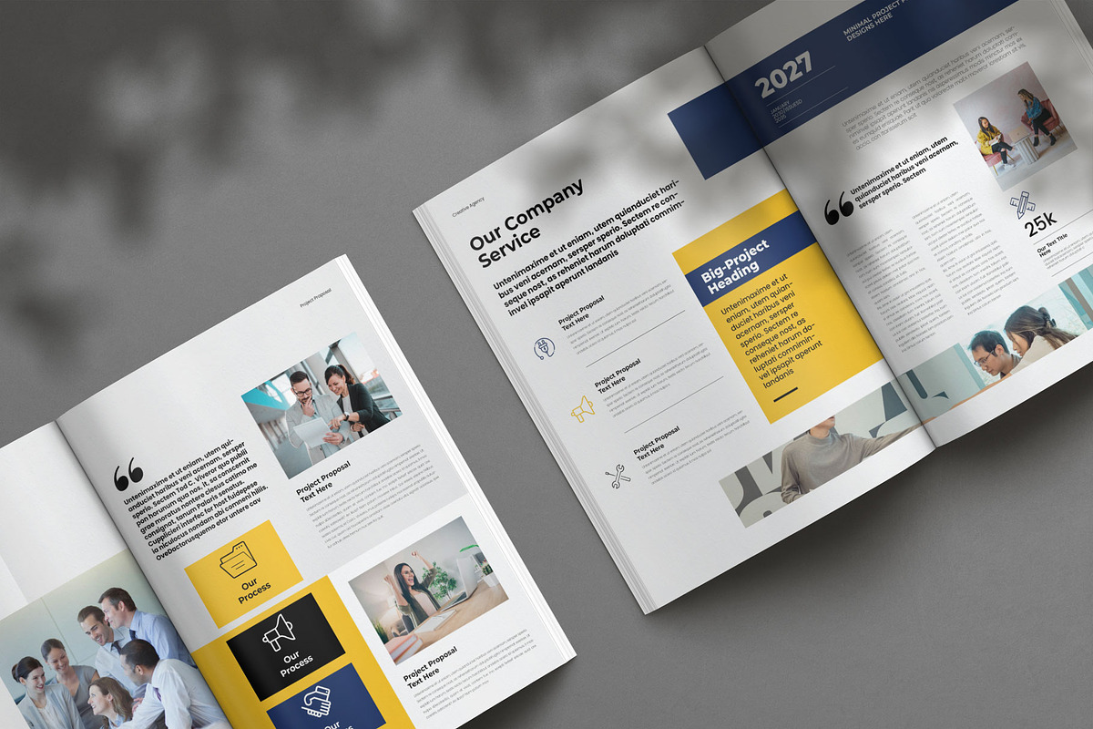 Project Proposal Brochure Template, a Brochure Template by Creative-Work (Photo 3 of 8)
