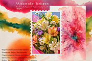 Colorful Watercolor Textures 20 JPG, a Background Graphic by DreamoraArt (Thumbnail 2 of 7)