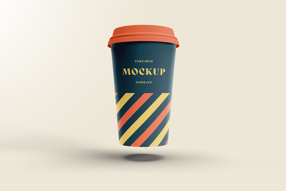 Take Away Paper Coffee Cup Mockups, a Cups & Container Mockup by dpi (Photo 4 of 24)