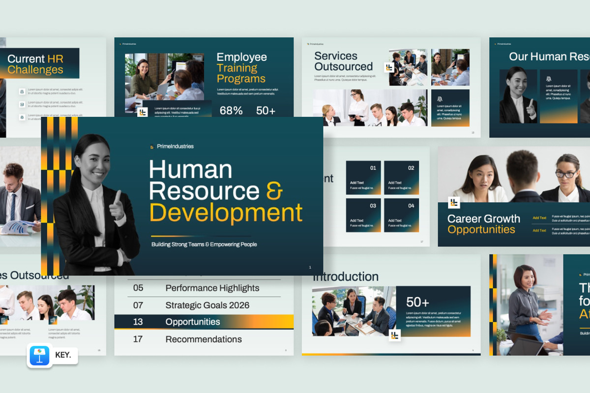 Human Resource & Development Keynote, a Presentation Template by Loin Studio (Photo 1 of 4)