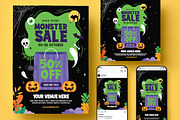 Halloween Sale Flyer, a Flyer Template by Creativestoree (Thumbnail 1 of 5)