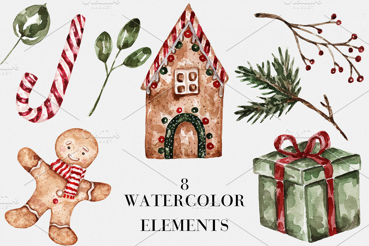 Watercolor Christmas Mouses, an Animal Illustration by Miracles Everywhere (Photo 4 of 6)