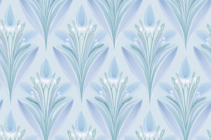 Seamless pattern, seamless floral pattern with abstract tulip mo, a Pattern Graphic by Studio ANNA