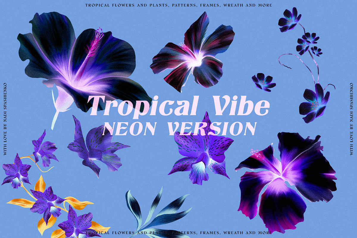 Floral Tropical Vibe, a Wallpaper Graphic by nadispasibenko (Photo 21 of 21)