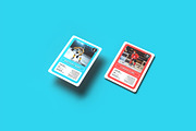 Trading Cards Mockup v.4 - 12 views, a Merchandise Mockup by Illusiongraphic (Thumbnail 3 of 25)