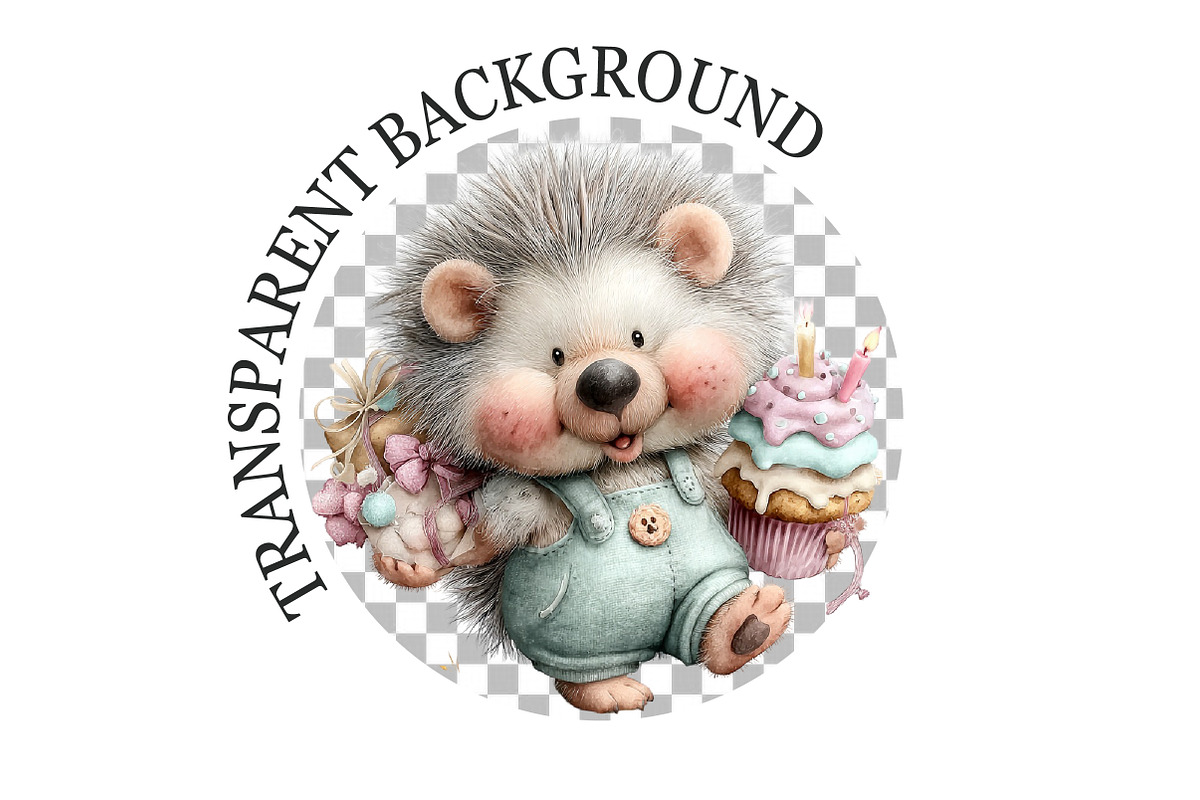 Whimsical Birthday Animal Clipart, a Seasonal Illustration by Rose Art (Photo 6 of 6)