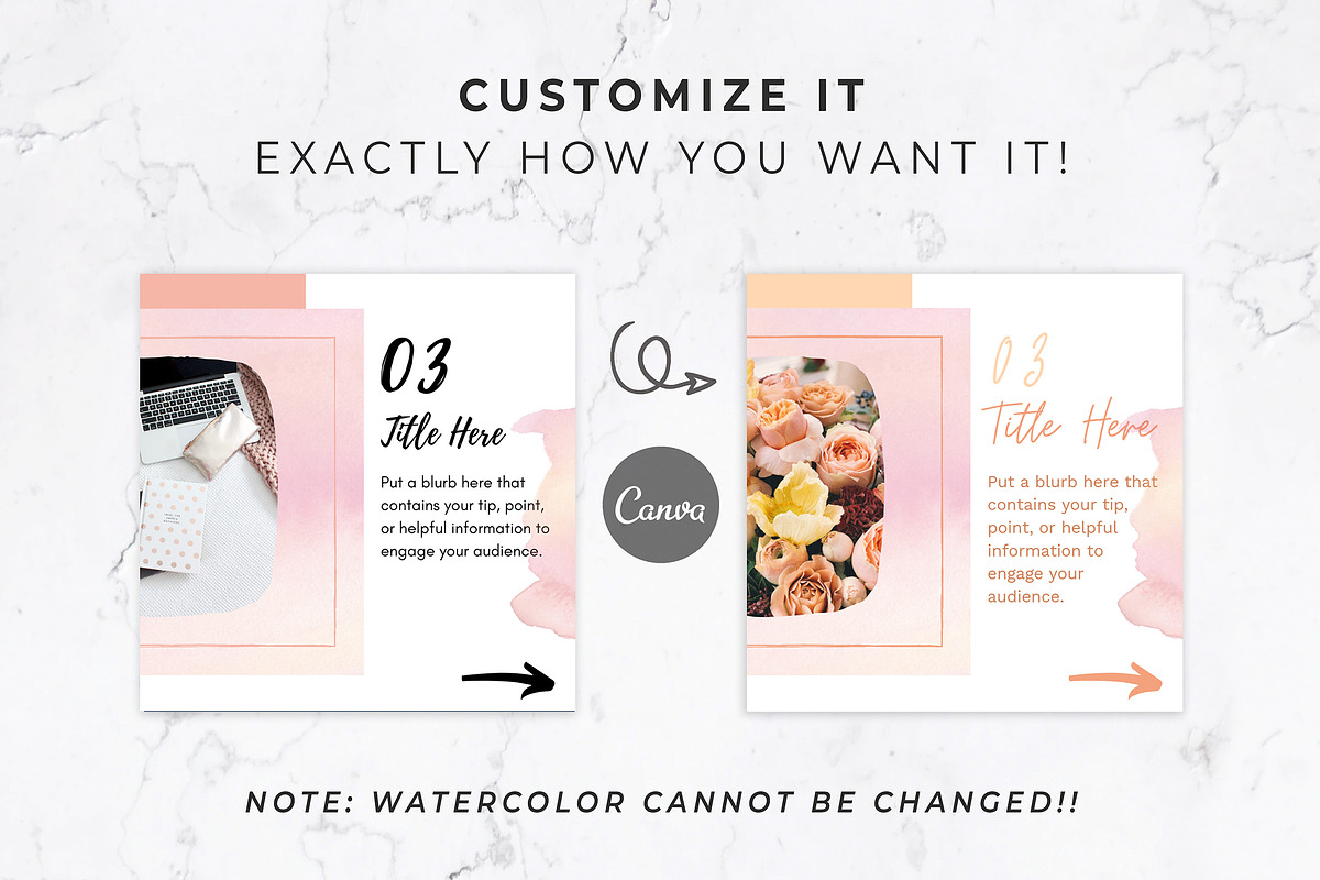 Instagram Post Carousel for Canva, a Social Media Template by Thirty ...