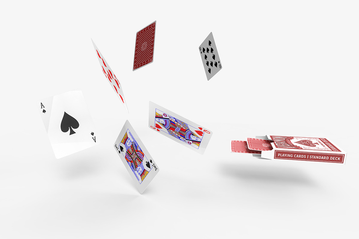 Playing Cards Mockup v.7 - 6 views, a Merchandise Mockup by Illusiongraphic (Photo 6 of 18)