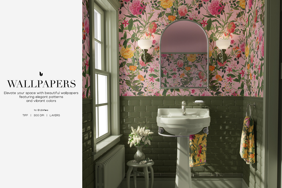 Botanical Garden Floral Prints, a Pattern Graphic by LEAFure (Photo 10 of 10)