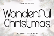 Wonderful Christmas | Script Font, a Script Font by Scratchones (Thumbnail 1 of 8)