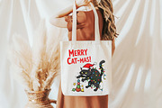 MERRY CAT-MAS PNG, an Illustration by Craft Nest (Thumbnail 5 of 6)