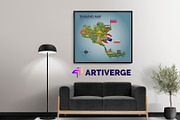 Thailand Map In Creative Design, an Object Graphic by Artiverge (Thumbnail 6 of 6)