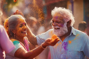 Vibrant festival celebration, a Photo by Beautiful things