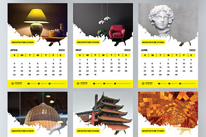 Digital Calendar Design Template