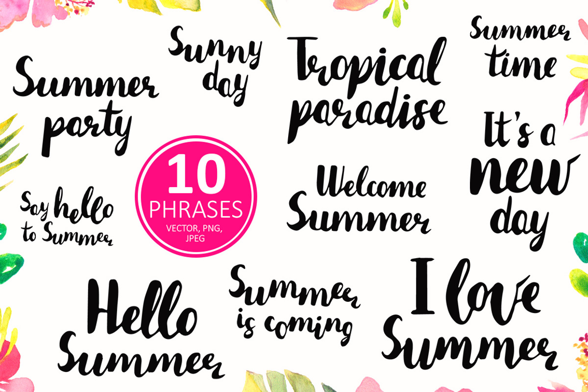 Tropical Paradise-watercolor set, an Object Graphic by Kseniya_design (Photo 6 of 12)