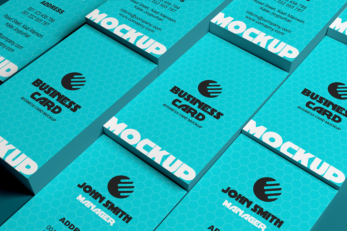 Vertical Business Card Mockups, a Product Mockup by alimran24 (Photo 12 of 12)