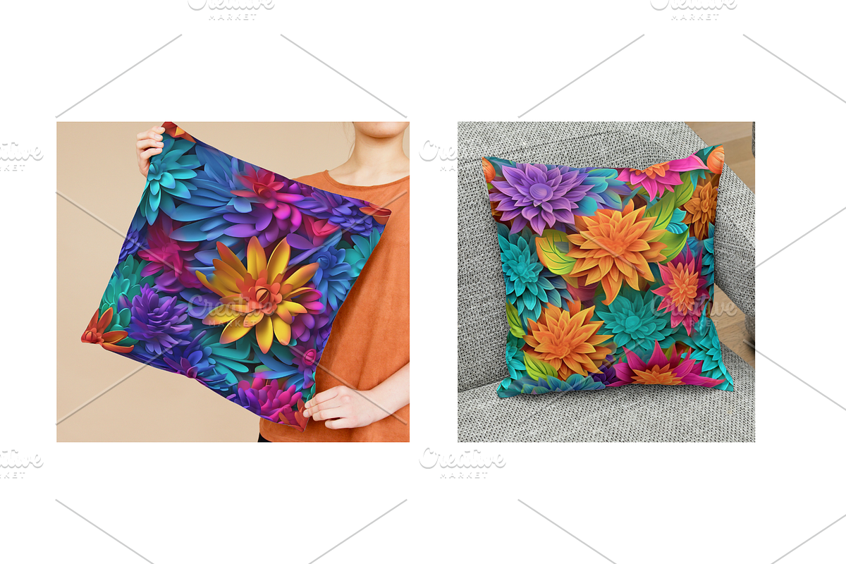 3D Seamless Floral Backgrounds, a Plants & Tree 3D Model by RobinElkthunder (Photo 10 of 10)