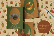 forest animals watercolor, a Pattern Graphic by watercolor kamill (Thumbnail 9 of 12)