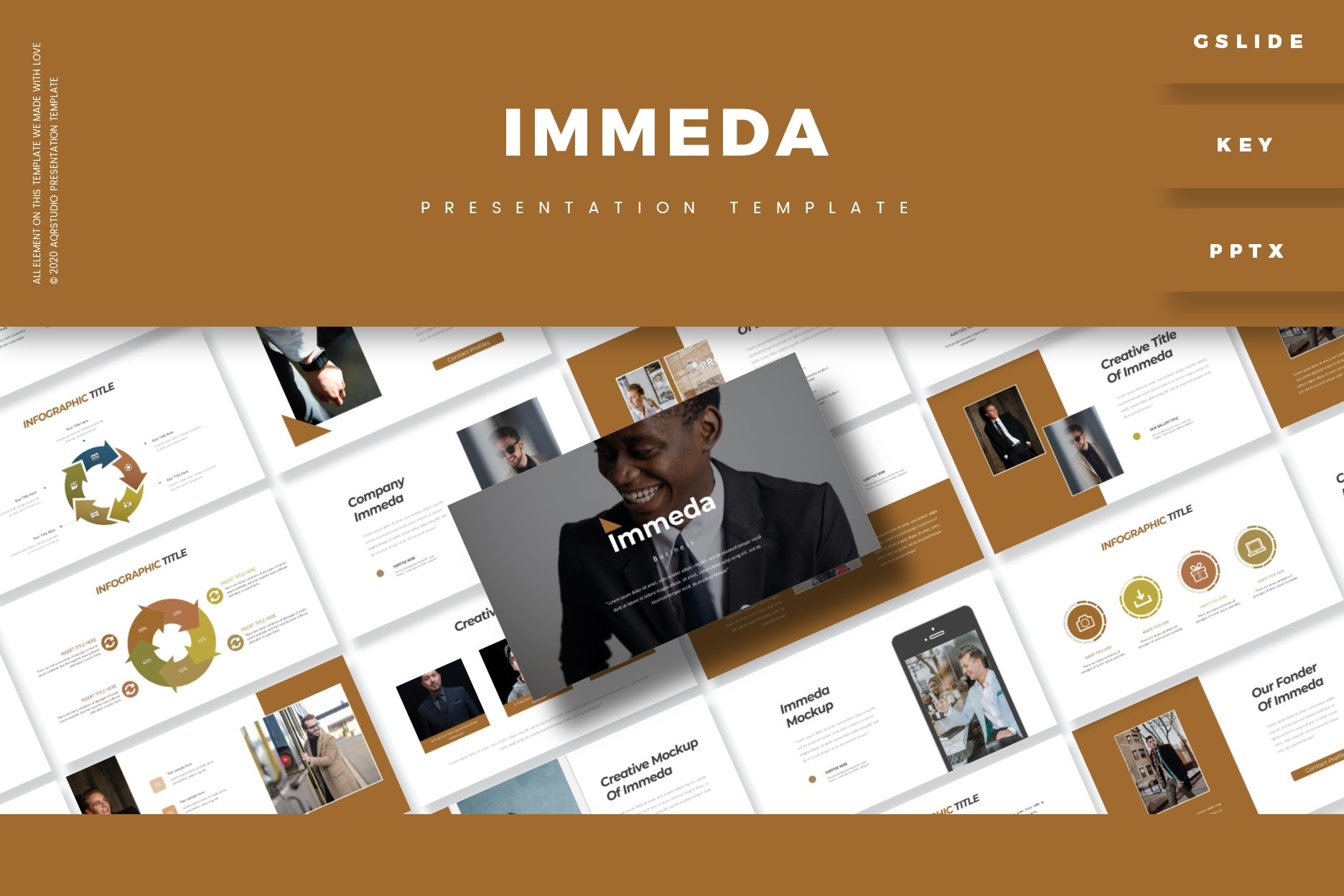 Immeda - Presentation Template, a Presentation Template by AQR Studio