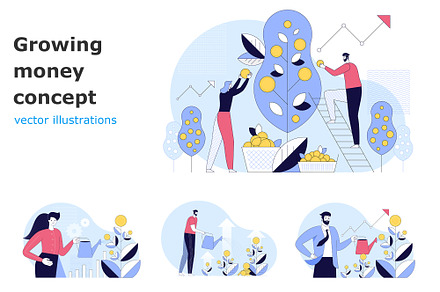 Growing money concept