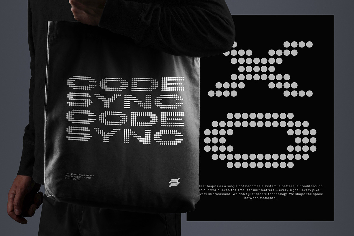 Neo Rizon - Modern Dot Display, a Sans Serif Font by Typia Nesia (Photo 8 of 12)