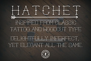 Hatchet Font, a Font by Zach Terrell Design (Thumbnail 2 of 4)