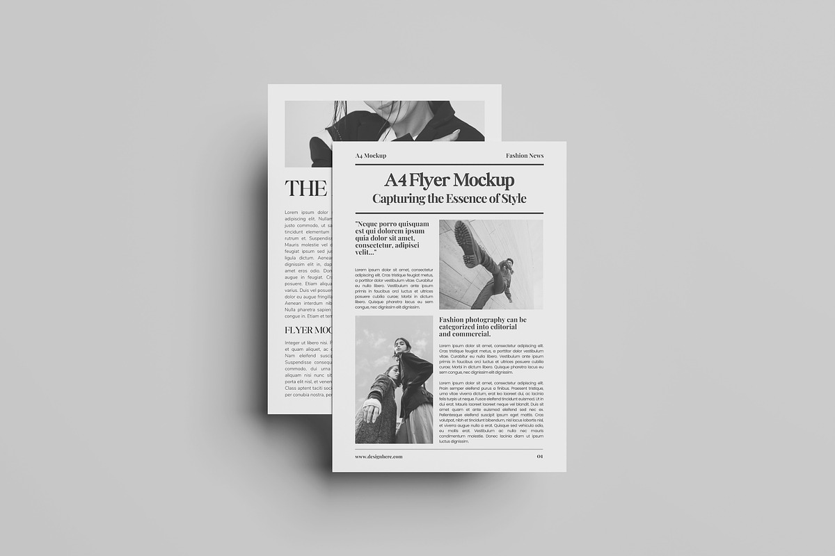 A4 Flyer Mockup, a Print Template by Difa Design (Photo 4 of 5)