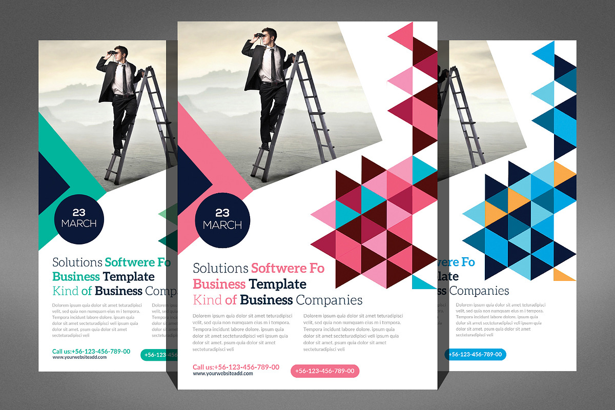 Big Corporate Business Flyer Bundle, a Flyer Template by Graphic Templates (Photo 2 of 6)
