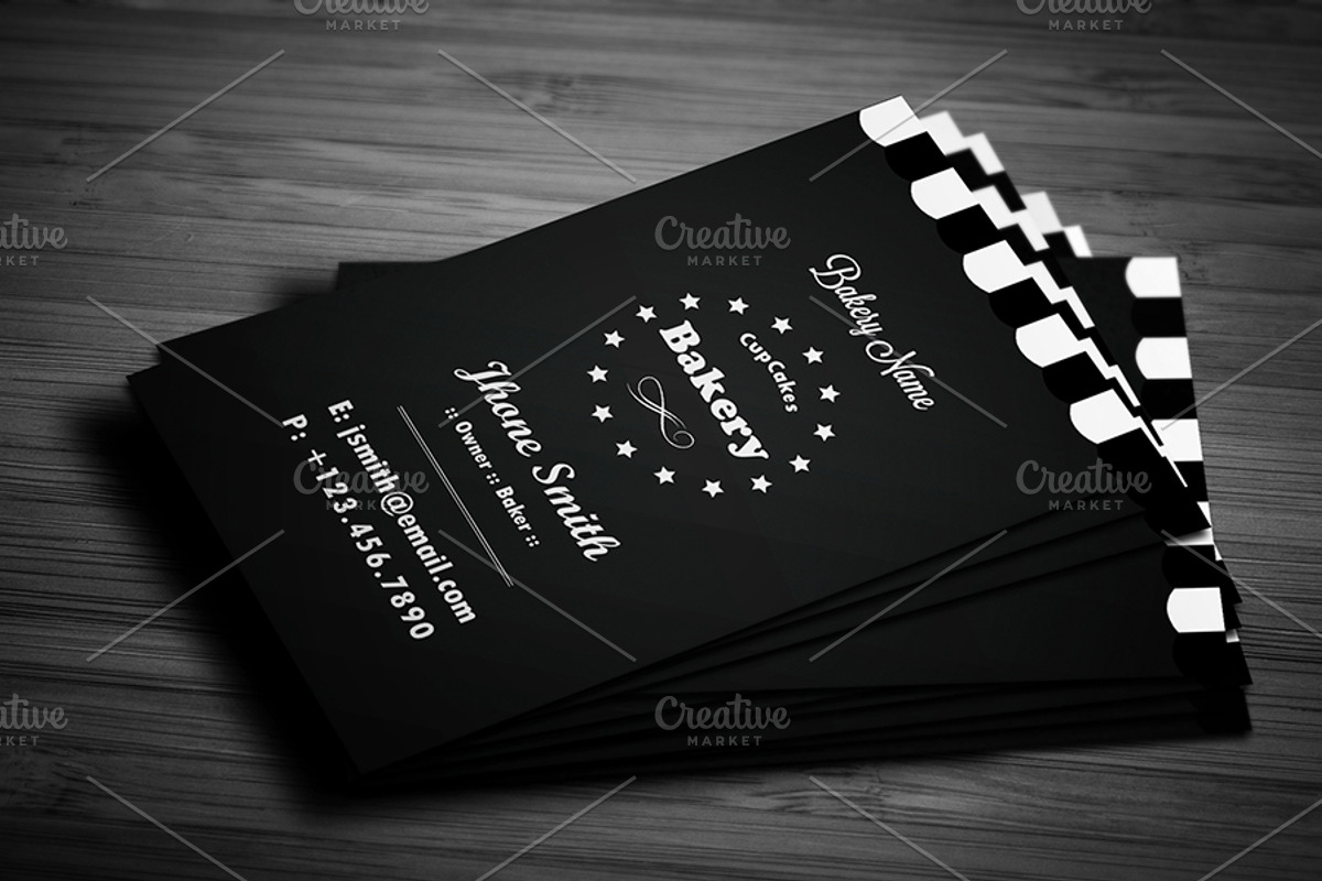 Creative Bakery Business Card, a Business Card Template by Awns Creators (Photo 4 of 4)