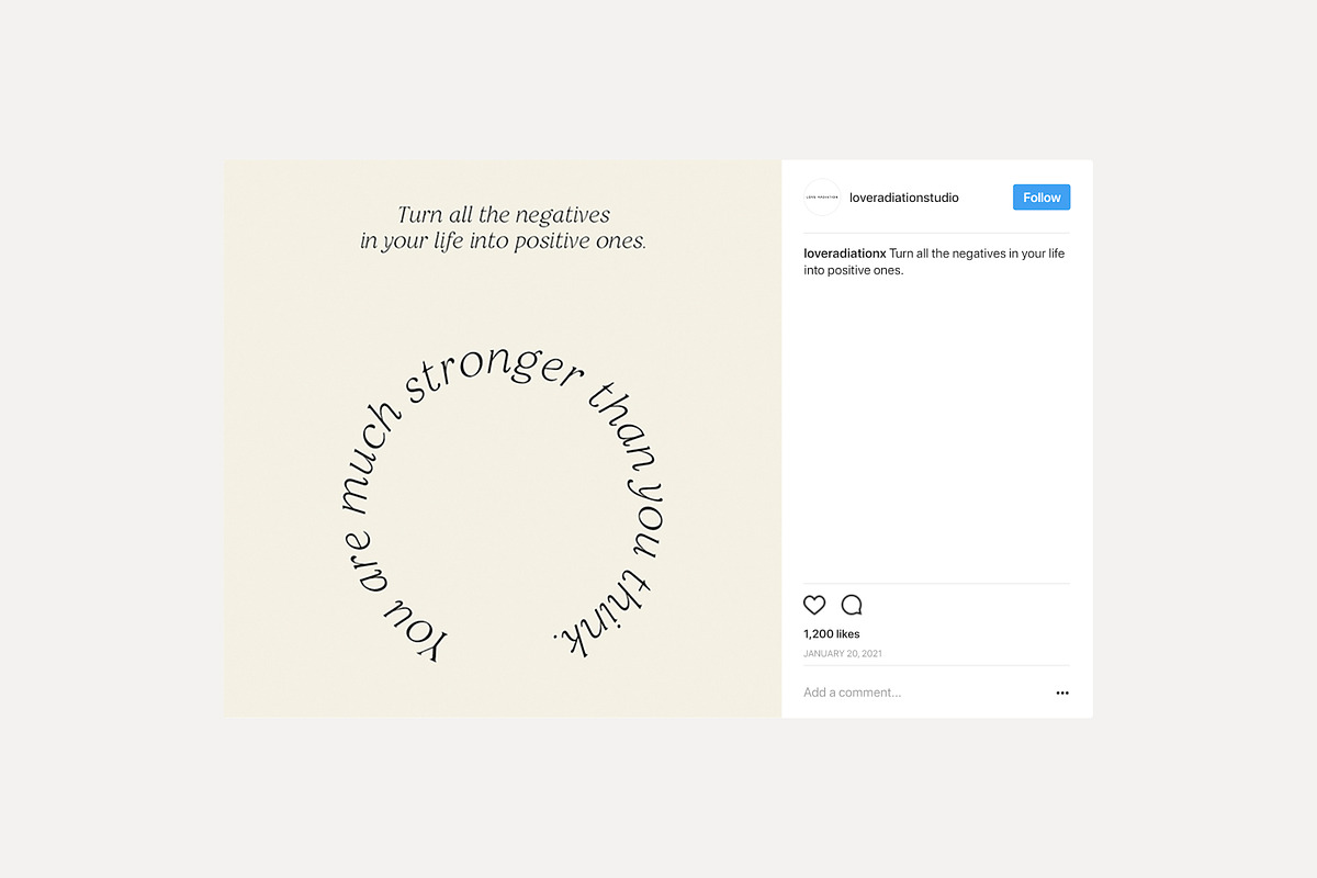 Instagram Quotes Posts Stories PS, a Social Media Template by Love Radiation Studio (Photo 10 of 19)