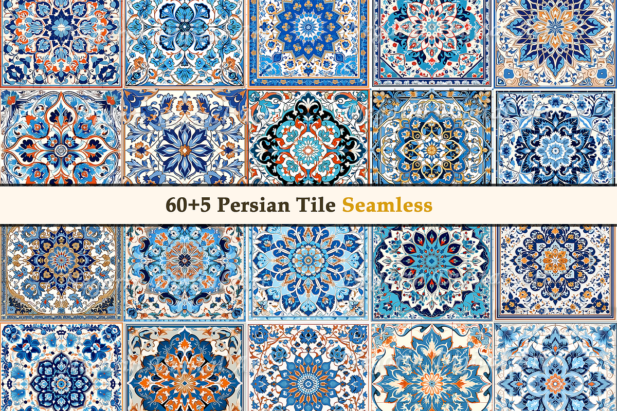 Persian Pattern Tile V2, a Pattern Graphic by Negarin Digital Art (Photo 4 of 8)